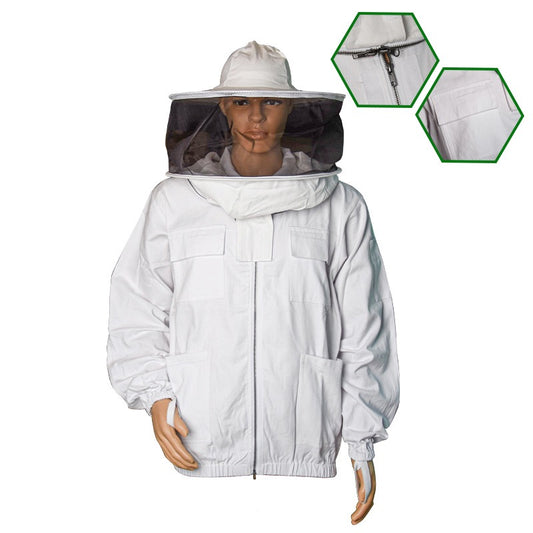 Chaqueta con Sombrero Redondo (Con Cremallera)